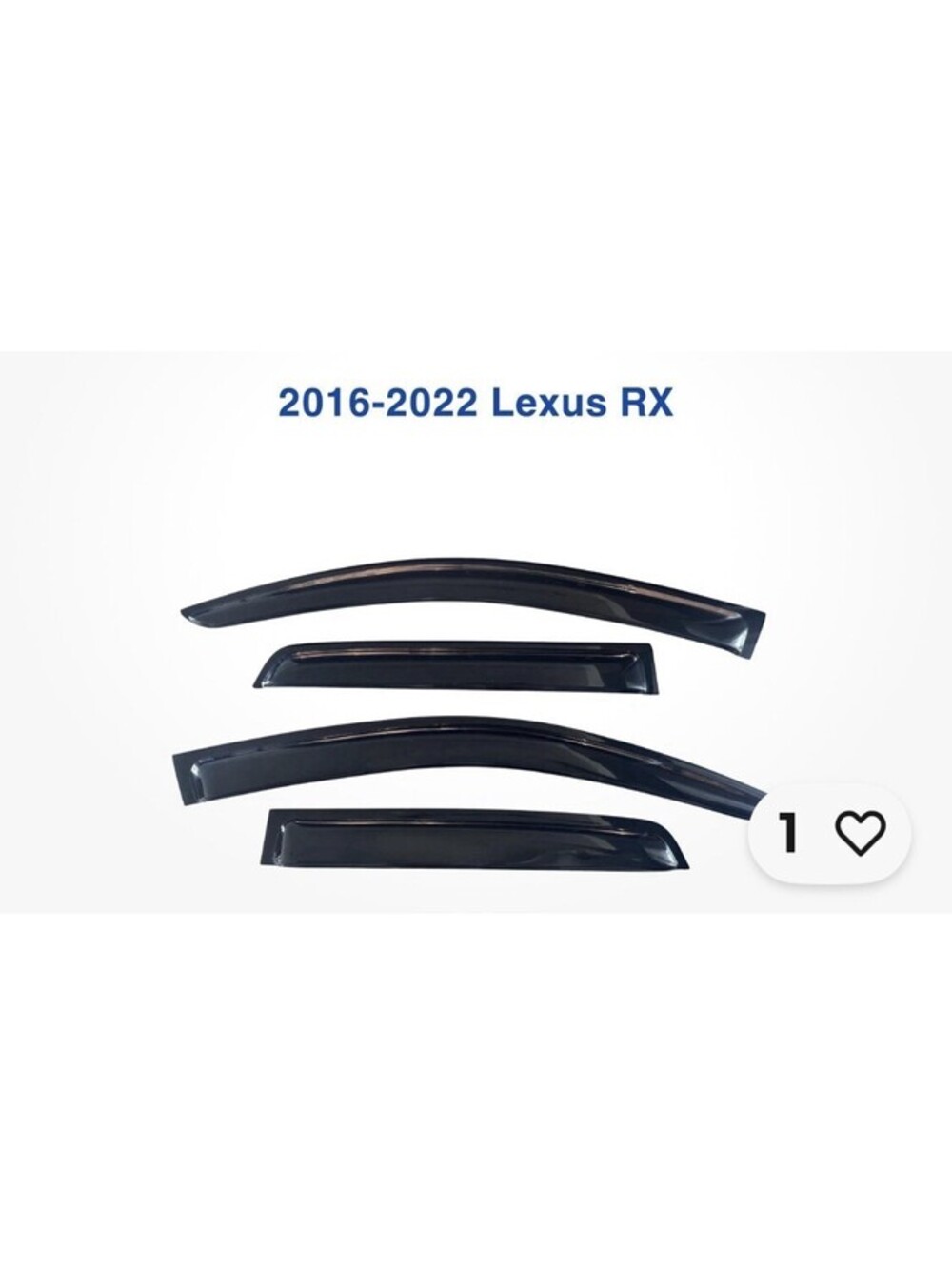Window Visors For 2016-2022 Lexus RX350 RX450h - Picture 2 of 2